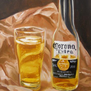 99 paintings of bottles of beer – Beer 1: Corona