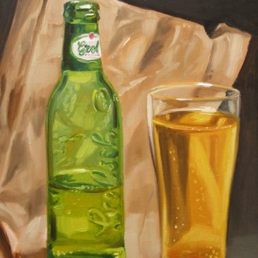 99 paintings of bottles of beer – Beer 3: Grolsch